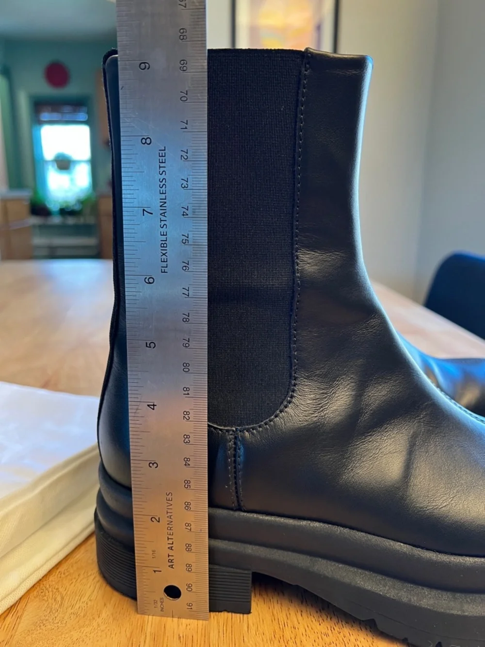 JW Anderson Black Leather Chelsea Boots 38 EU - Picture 13 of 16